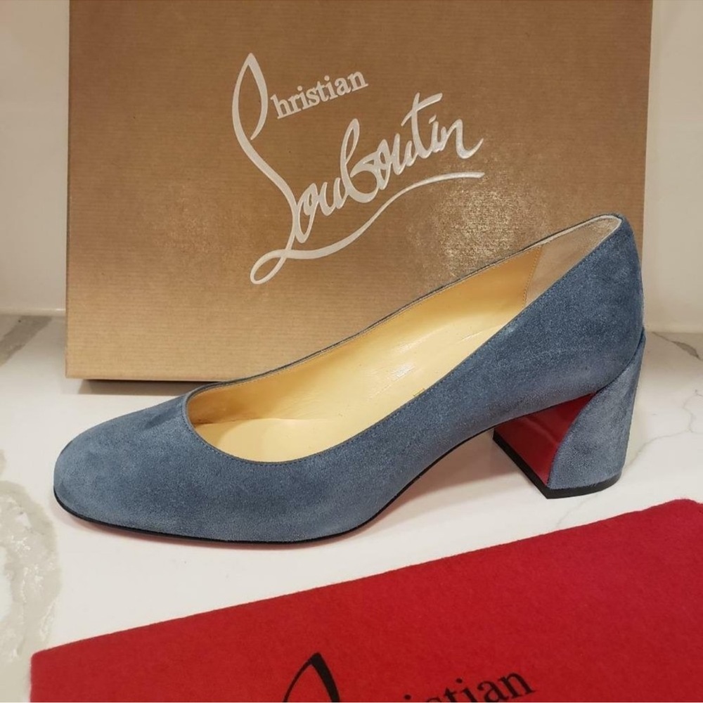 Christian Louboutin Women's Miss Sab Suede Sole Pumps